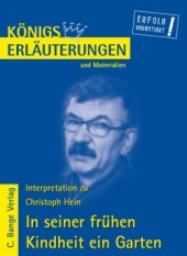 Interpretationshilfe In seiner frühen Kindheit ein Garten - Bange Verlag